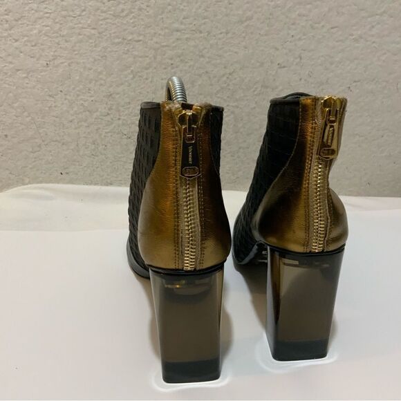 VIONNET paris ankle boots open toe braided colorful size 10 - Picture 5 of 15